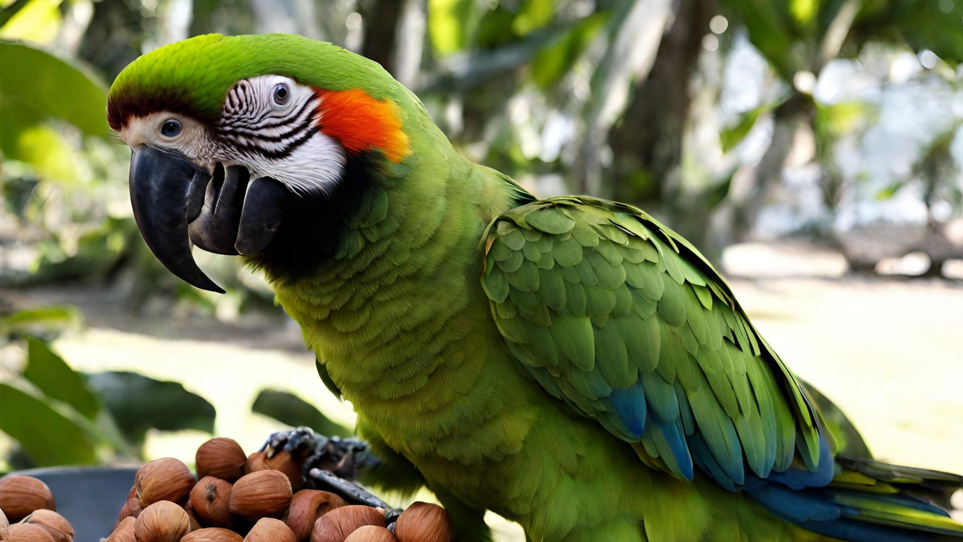 can parrots eat hazelnuts