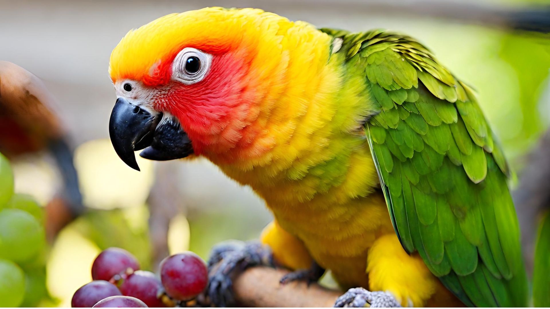 can conures eat grapes